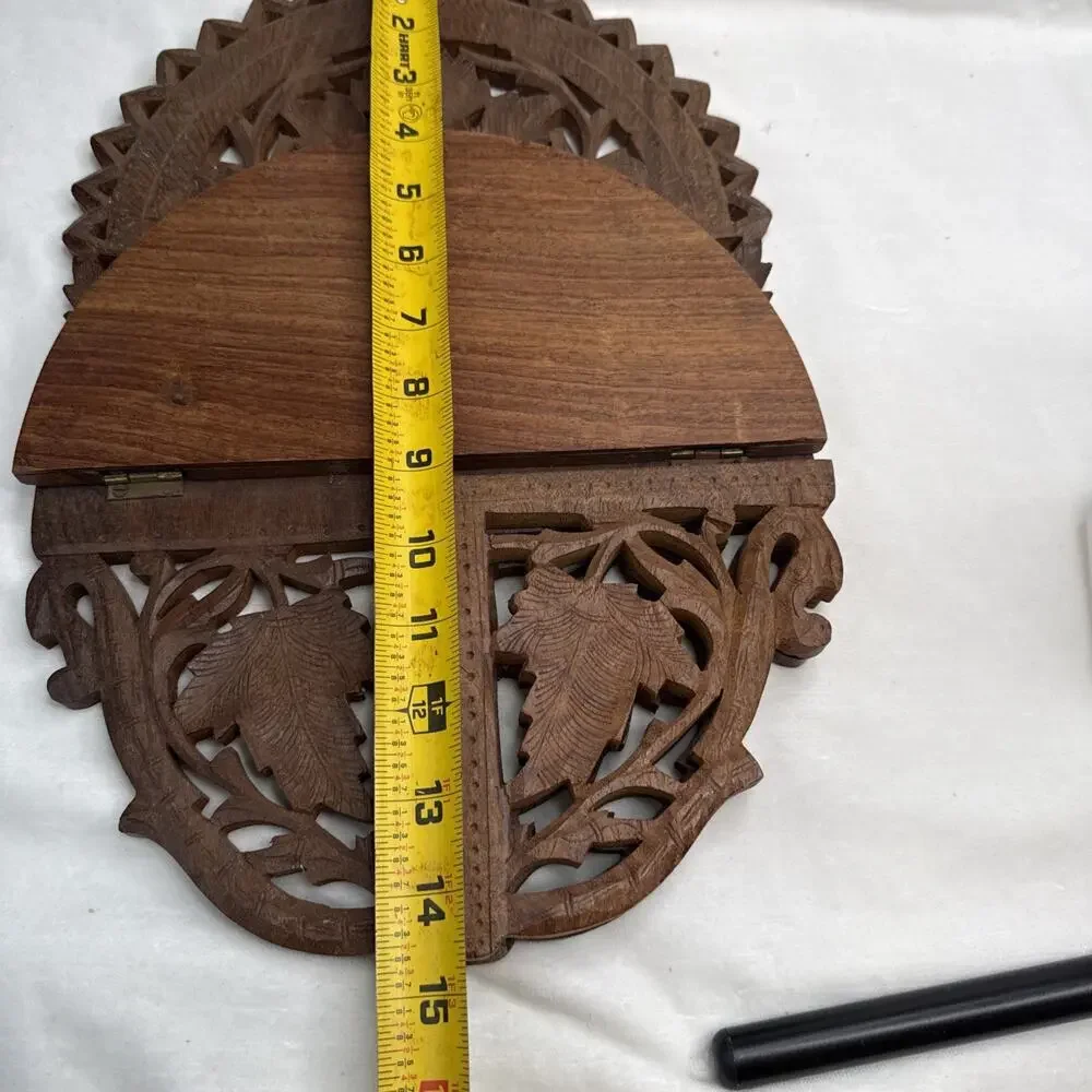 VNTG India Hand Carved Wood 5